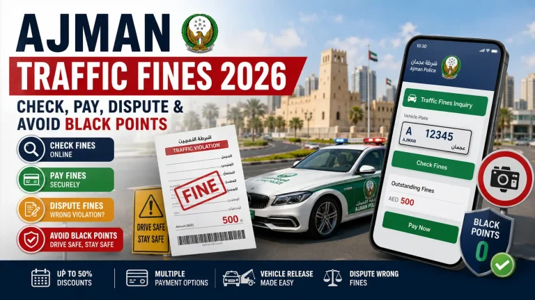 Ajman Traffic Fines 2026: Check, Pay, Dispute & Avoid Black Points